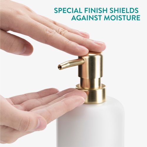 Set accesorii baie Navaris, 3 piese, suport periute, dozator si savoniera, polirasina, alb, rasina