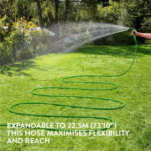 Furtun de gradina extensibil Navaris, 11.25-22.5m, cu pistol 10 functii, 61949.03