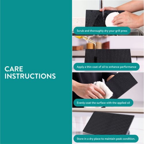 Presa burger Navaris dreptunghiulara, 21x11x6.5 cm, maner din lemn, grill & bacon press, negru, lemn