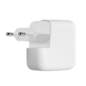   Husa Incarcator Kwmobile pentru Apple 35W Dual USB-C Power Adapter, Alb, Silicon, KWM000024YY001C