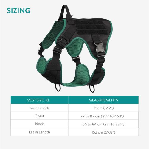 Ham tactic si vesta Navaris pentru caini, marime XL, protectie maxima, NAV0000272Q004C