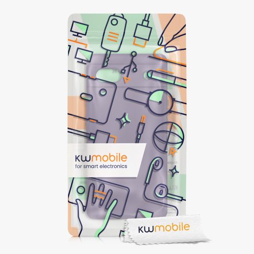 Husa Kwmobile pentru Google Pixel 6a, Mov inchis, Silicon, KWM000015FZ051C