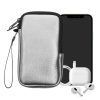 Husa Universala Kwmobile pentru telefon, Marime M - 5.5 inch, Argintiu, Neopren, KWM0000099O170C