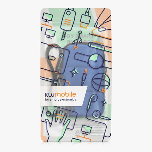Husa Universala Kwmobile pentru telefon, Marime XL - 6.8 inch, Albastru, Textil, KWM0000204H002C