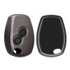 Husa Cheie Auto Kwmobile pentru Dacia/Renault 2 Butoane, Gri/Negru, Silicon, KWM0000253B001C
