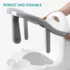 Scaun baie bebelusi Navaris, 6-16 luni, 32x32x28 cm, stabil, albastru, plastic