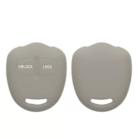   Husa Cheie Auto Kwmobile pentru Mitsubishi 2 Butoane, Gri, Silicon, KWM000008JC004C