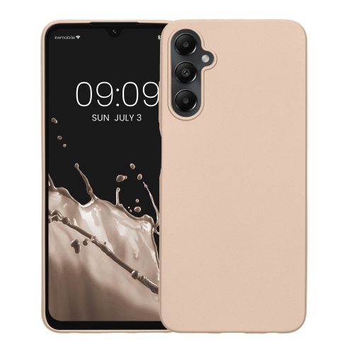 Husa Kwmobile pentru Samsung Galaxy A05s, Auriu, Silicon, KWM000021NA005C