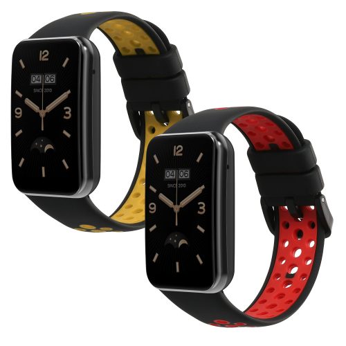 Set 2 Curele Kwmobile pentru Xiaomi Mi Band 7 Pro, Multicolor, Silicon, KWM0000177A005C