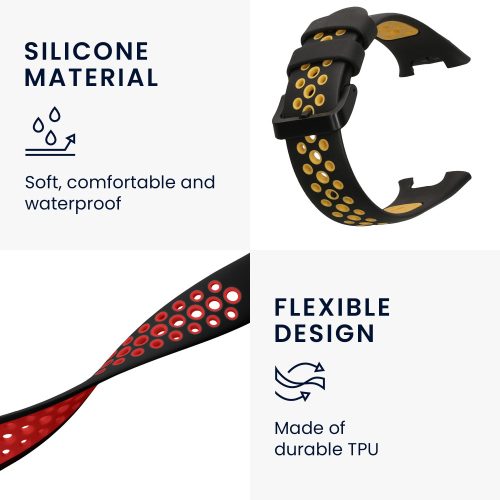 Set 2 Curele Kwmobile pentru Xiaomi Mi Band 7 Pro, Multicolor, Silicon, KWM0000177A005C