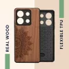 Husa Kwmobile pentru Xiaomi Redmi Note 13, Maro, Lemn, KWM000020MO002C