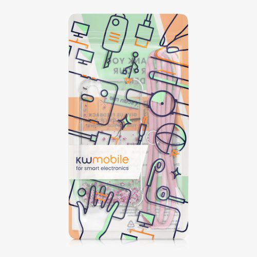Husa Kwmobile cu snur pentru Samsung Galaxy A35, Multicolor, Silicon, KWM000021RM001C