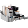 Set suport aparat cafea 3 sertare pentru capsule si organizator 2 sertare pentru consumabile Navaris, gri,  NAV000018GT002C