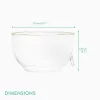 Suport betisoare parfumate Navaris, bol sticla borosilicata, 10x5, 8 cm, transparent, sticla