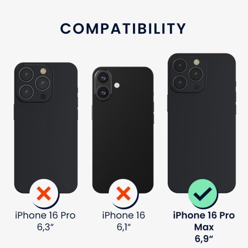 Husa Kwmobile pentru Apple iPhone 16 Pro Max, Maro, Lemn/Silicon, KWM000022UR001C