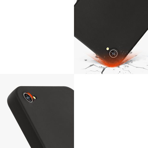 Husa pentru Apple iPhone 4 / iPhone 4s, Silicon, Negru, 10719