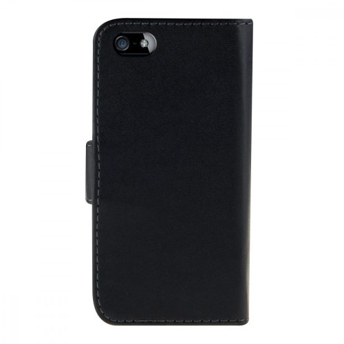 Husa pentru Apple iPhone 5 / iPhone 5s / iPhone SE, Piele ecologica, Negru, 12261.01