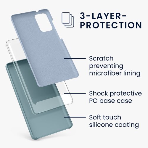 Husa Kwmobile pentru Samsung Galaxy S20 FE, Silicon, Verde, 53605.207