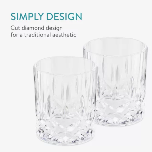 Set 4 Pahare de Whisky Navaris, 290 ml, rezistente la socuri, sticla, 60178.01.04