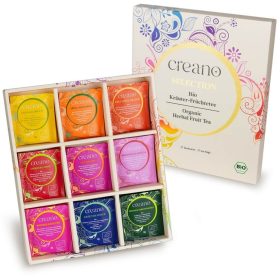   Set cadou ceai de fructe si plante Creano, 27 plicuri (9 varietati), 54 g, fara cofeina
