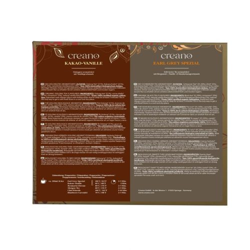 Set cadou ceai mixt Creano Tea Blend Selection, 24 plicuri cu 6 varietati, 48 g