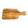 Tocator mic dejun din lemn de maslin cu maner, 30x15 cm, grosime 1.2 cm