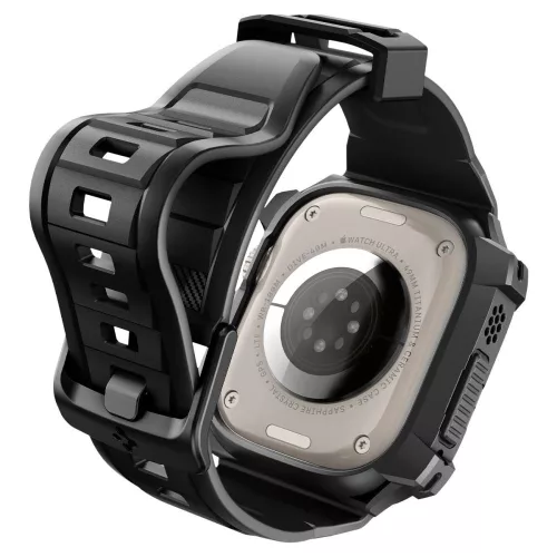 Curea Spigen Rugged Armor Pro pentru Apple Watch Ultra 1/2 (49 Mm) Negru
